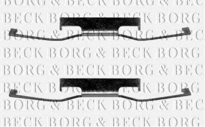 BORG & BECK bbk1154 -  Комплектующие, колодки дискового тормоза